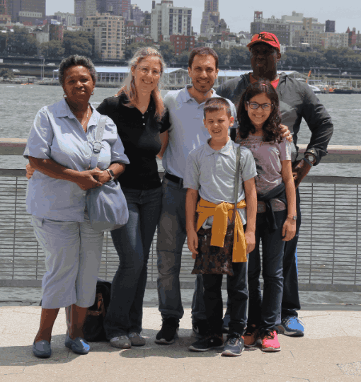 Raffaele Spitale (center) with family